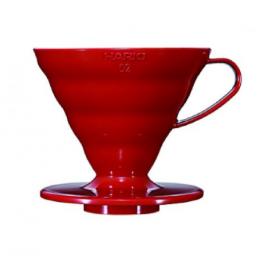  Hario 2 Cup Dripper V60 - Rød Keramik