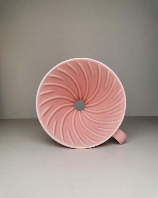 Hario V60 Dripper i rosa pink keramik