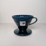 Hario V60 Dripper i mørkeblå keramik 02