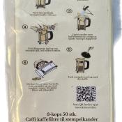 Caffi 
kaffefiltre til stempelkande
3-kops 100 stk.