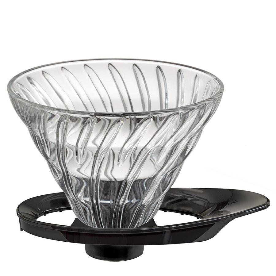 Hario 2 Cup Dripper V60 - Glas m. Sort